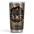 Music Is The Soul Of Life, Stainless Steel Tumbler, Gift For Guitar Lovers - 13