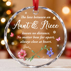 The Love Between An Aunt And Niece, Glass Ornament, Gift For Family - 4