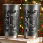 Honor Your Dedication, Police Badge Handcuffs Gun, Personalized Tumbler, Gift For Law Enforcement Officers - 4