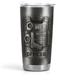 Honor Your Dedication, Police Badge Handcuffs Gun, Personalized Tumbler, Gift For Law Enforcement Officers - 11