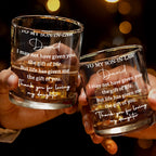 Personalized "To My Son In Law" Whiskey Glass - Custom 11oz Rocks Glass Cup - Birthday, Wedding, Christmas Gift for Son-in-Law - 3