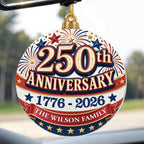 Anniversary Our Family, Personalized Custom Acrylic Ornament, Gift For Families - 6