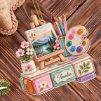Every Stroke Tells A Story, Personalized Acrylic Ornament, Artist Gift - 2